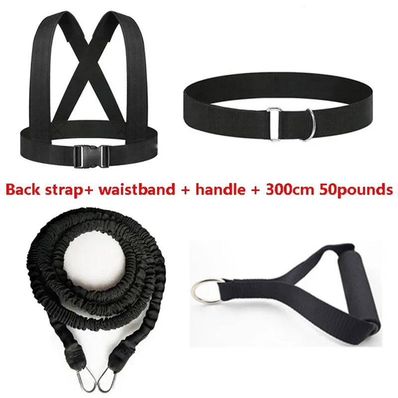Running Sprint Dash Track and Field Pull Rope Resistance Bands for Football Basketball Powerful Strength Explosive Force