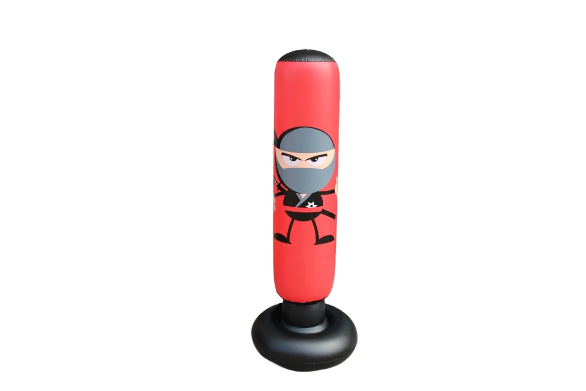 63" Punching Bag for Kids and Adults, Free Standing PVC Inflatable Kid Punching Bag for Aged 3-12, Punching Sandbag for Kicking