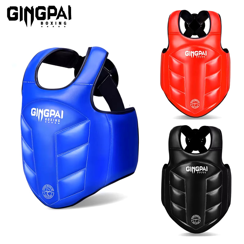 Chest Guard Boxing MMA Kickboxing Body Vest Protector Martial Arts WTF Reversible Rib Shield Taekwondo Target Training Uniform