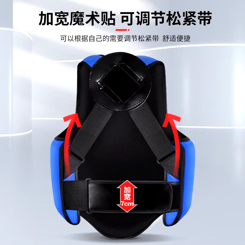 Chest Guard Boxing MMA Kickboxing Body Vest Protector Martial Arts WTF Reversible Rib Shield Taekwondo Target Training Uniform