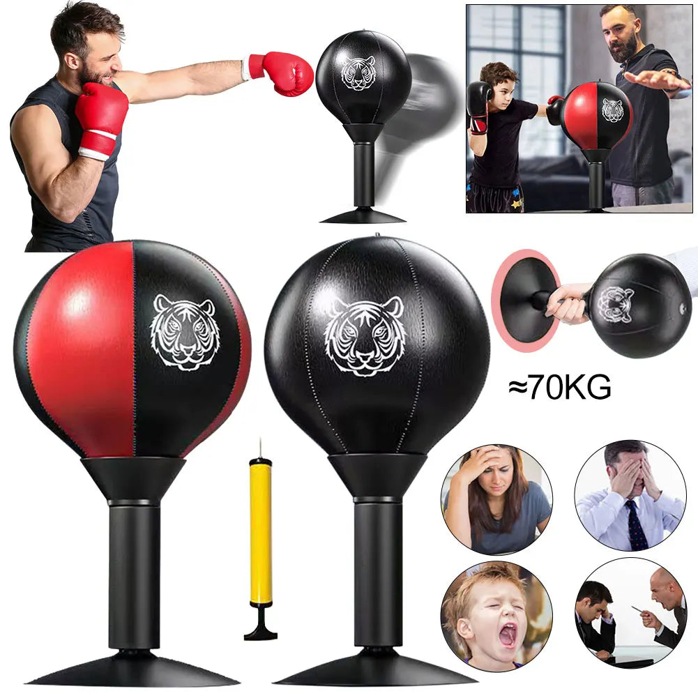 Desktop Punching Bag with Suction Cup Desk Boxing Punch Ball Heavy Duty Stress Relief Boxing Practice for Kids and Adults