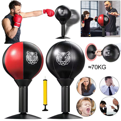 Desktop Punching Bag with Suction Cup Desk Boxing Punch Ball Heavy Duty Stress Relief Boxing Practice for Kids and Adults